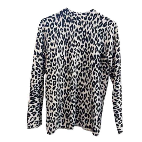 Kim Rogers Black and White Soft and Cozy Animal Print Sweater - Picture 3 of 6